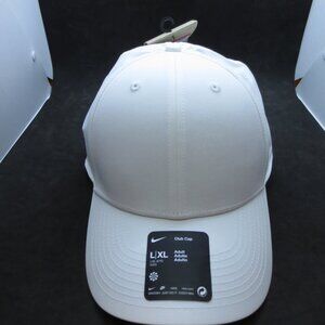 Nike Unisex Club Cap / Hat FB6452-100 Dri-Fit Swoosh - White - Size: L/XL - NWT